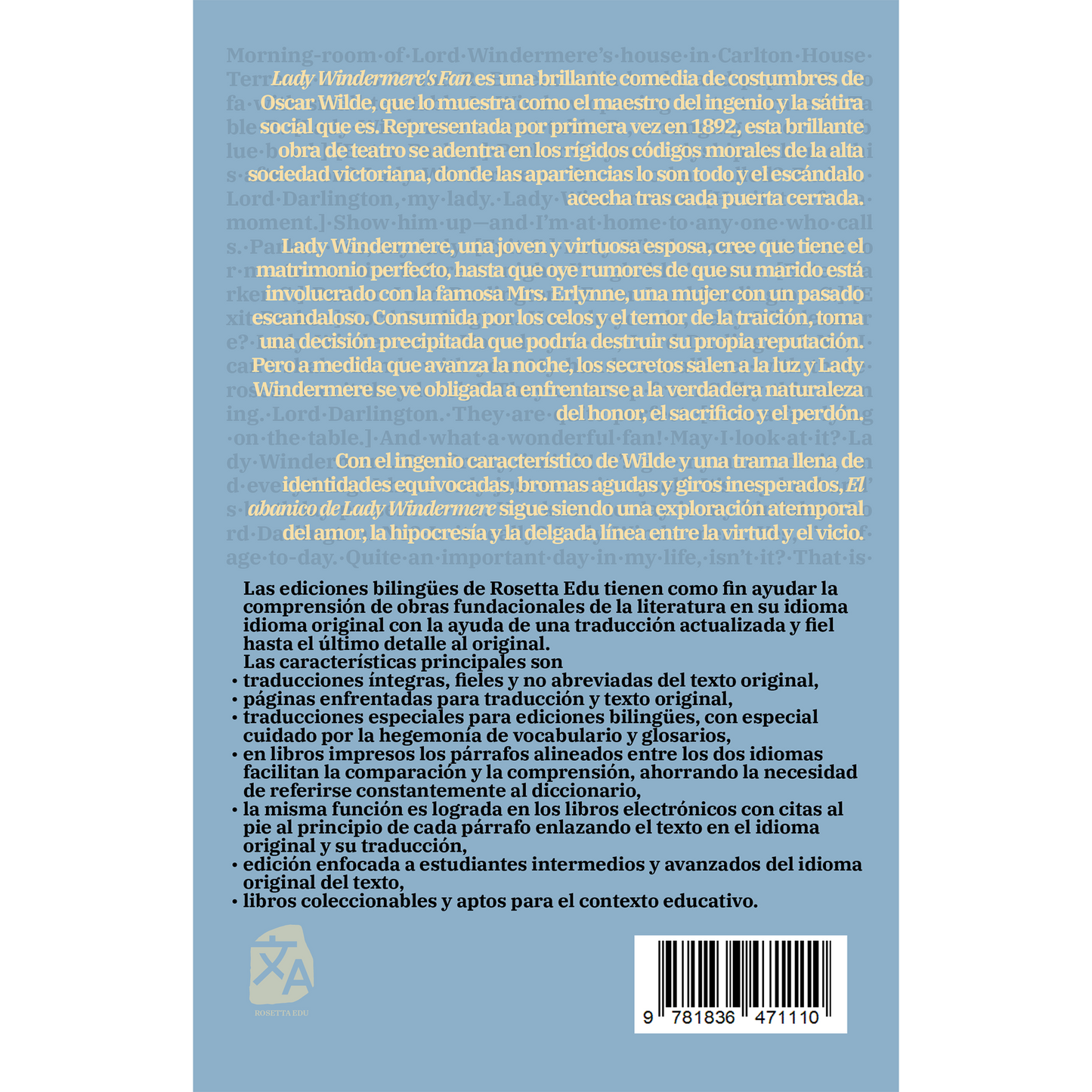 El abanico de Lady Windermere - Lady Windermere’s Fan | Libro bilingüe - Español / Inglés