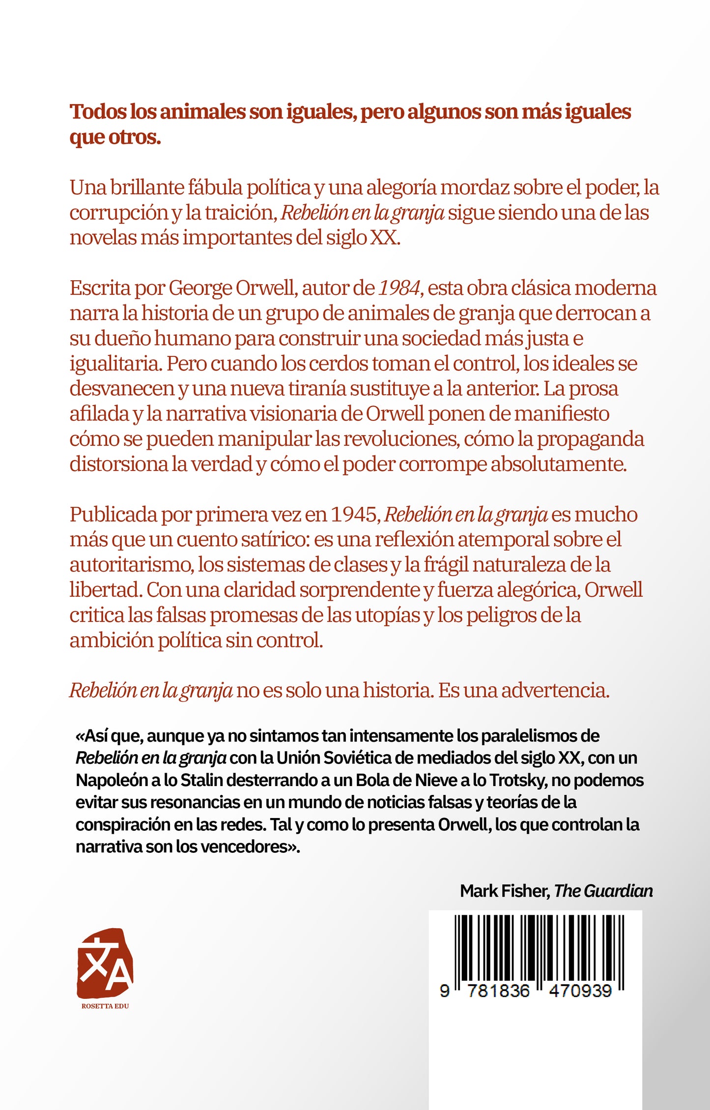 Rebelión en la granja | Libro en tapa dura