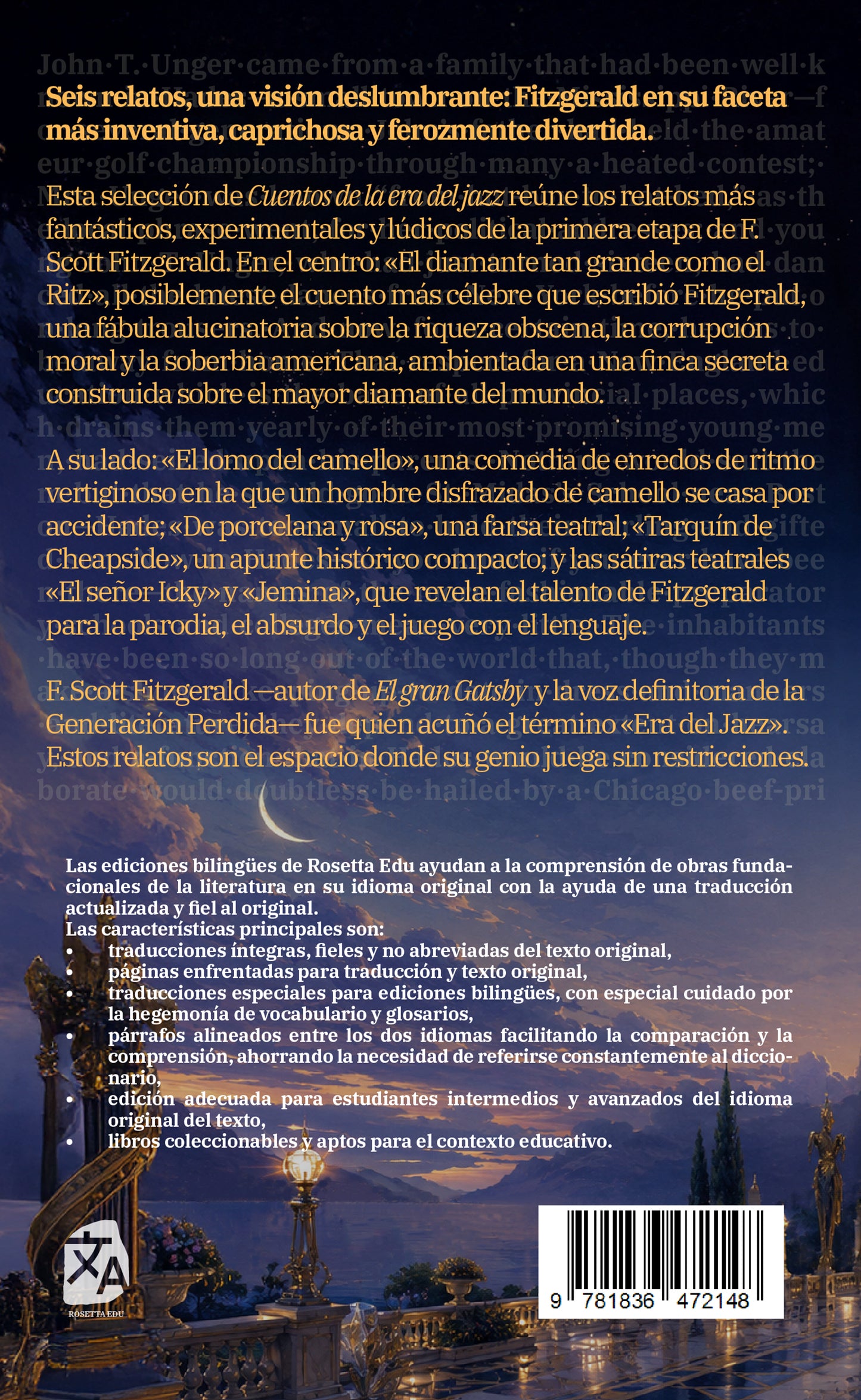 El diamante tan grande como el Ritz y otras historias - The Diamond as Big as the Ritz and Other Stories | Libro bilingüe - Español / Inglés