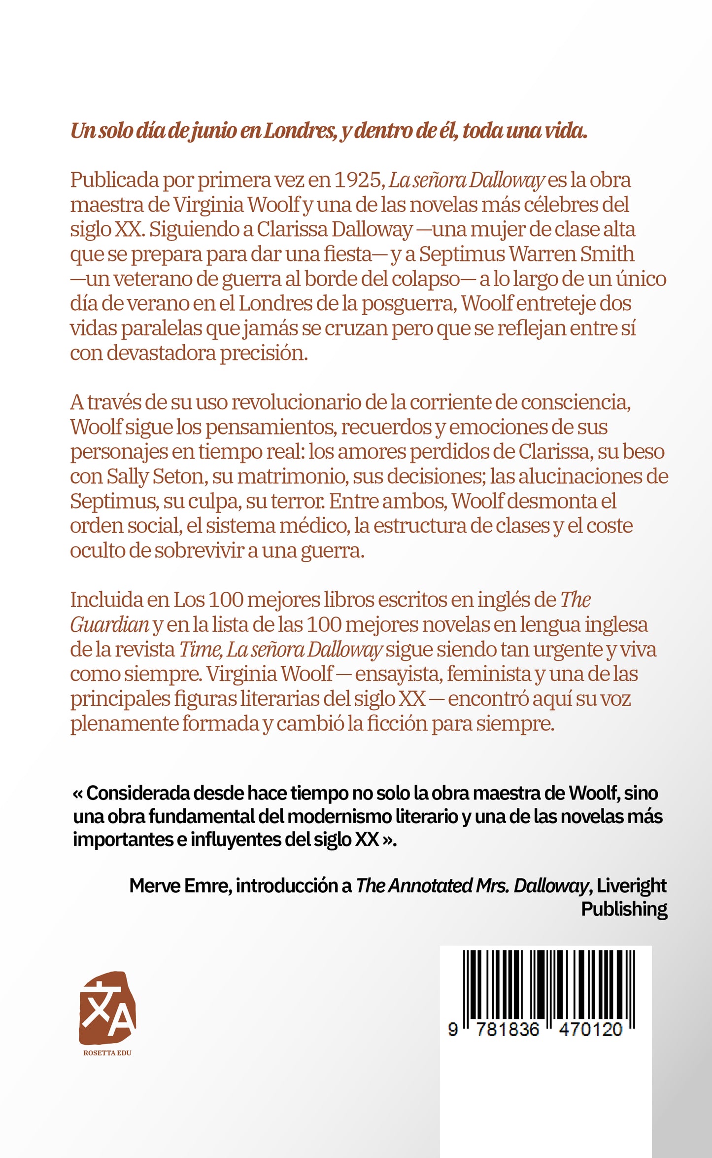 La señora Dalloway | Libro en tapa dura