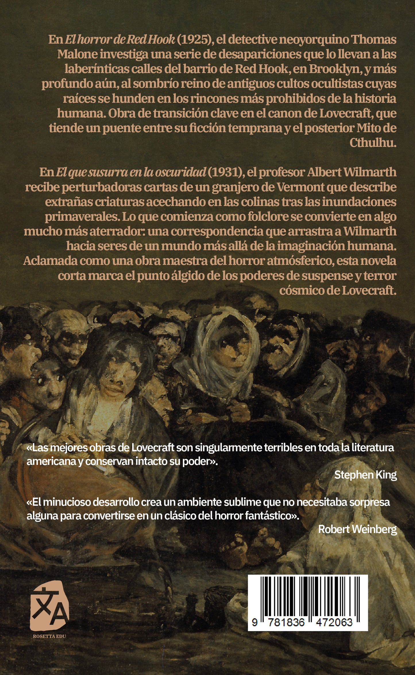 El horror de Red Hook y El que susurra en la oscuridad | Libro