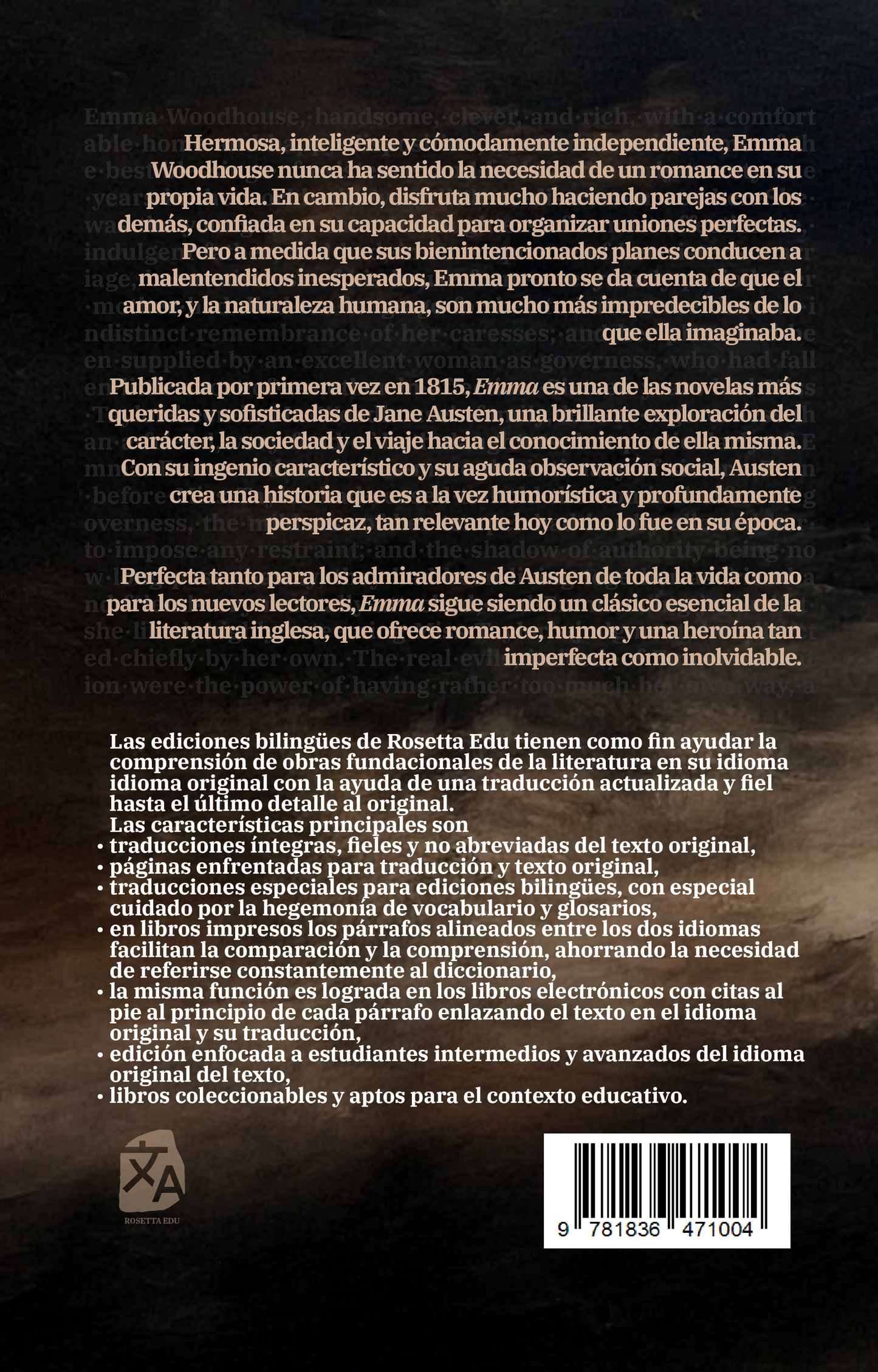 Emma - Emma | Libro en tapa dura bilingüe - Español / Inglés