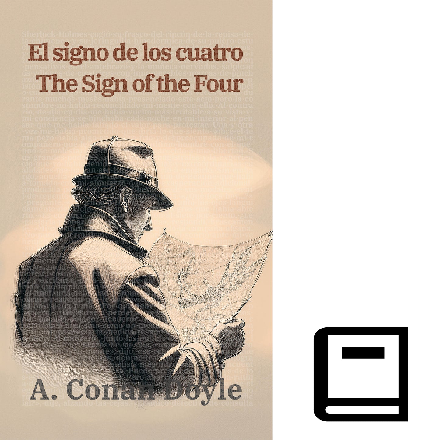 El signo de los cuatro - The Sign of the Four | Libro en tapa dura bilingüe - Español / Inglés