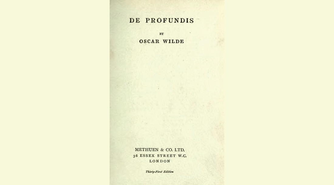 Resumen de De Profundis de Oscar Wilde