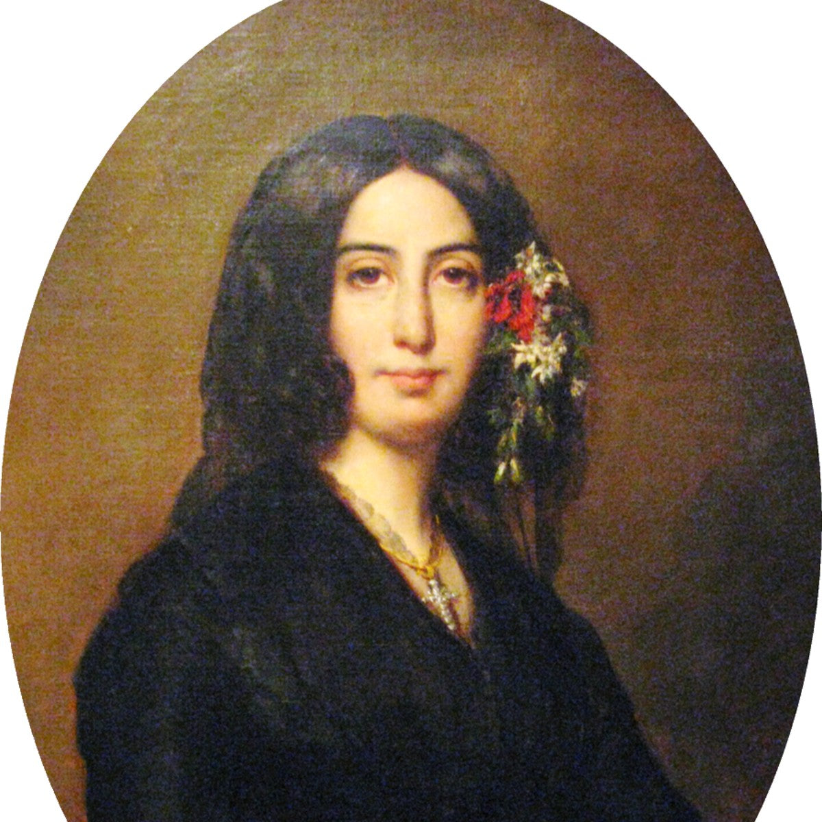 Retrato de George Sand. Dominio público.