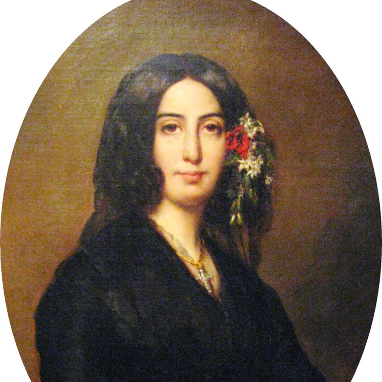 Retrato de George Sand. Dominio público.