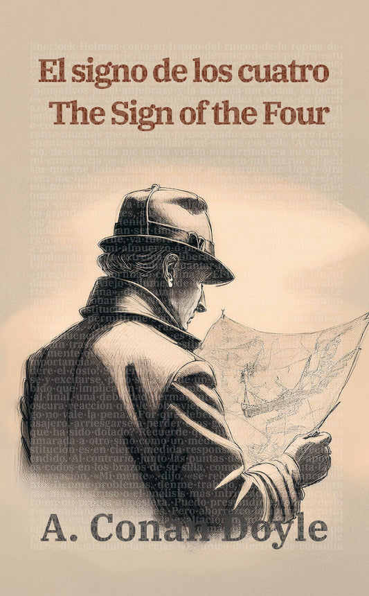 El signo de los cuatro - The Sign of the Four | Libro en tapa dura bilingüe - Español / Inglés