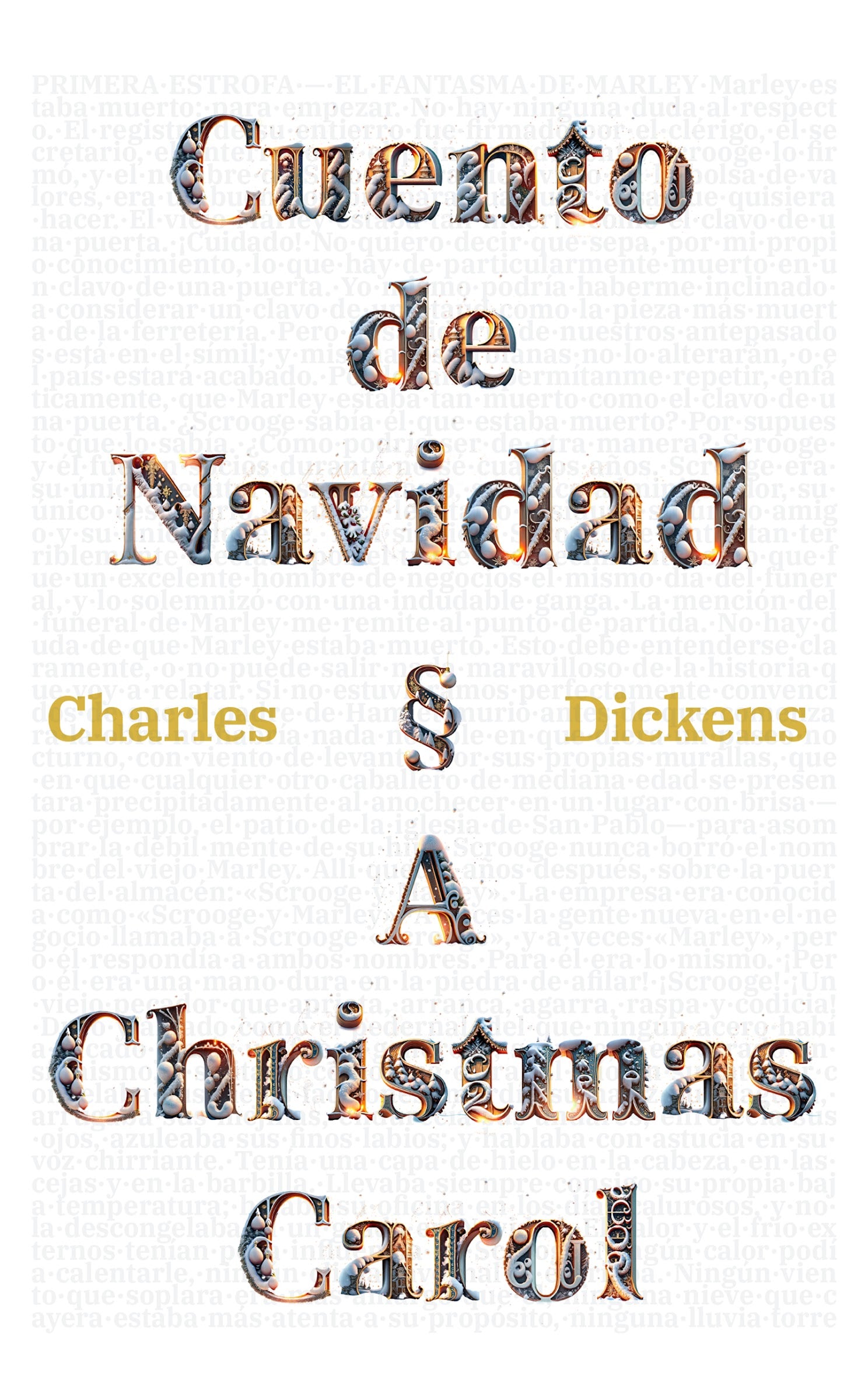Cuento de Navidad, Charles Dickens - portada edición bilingüe