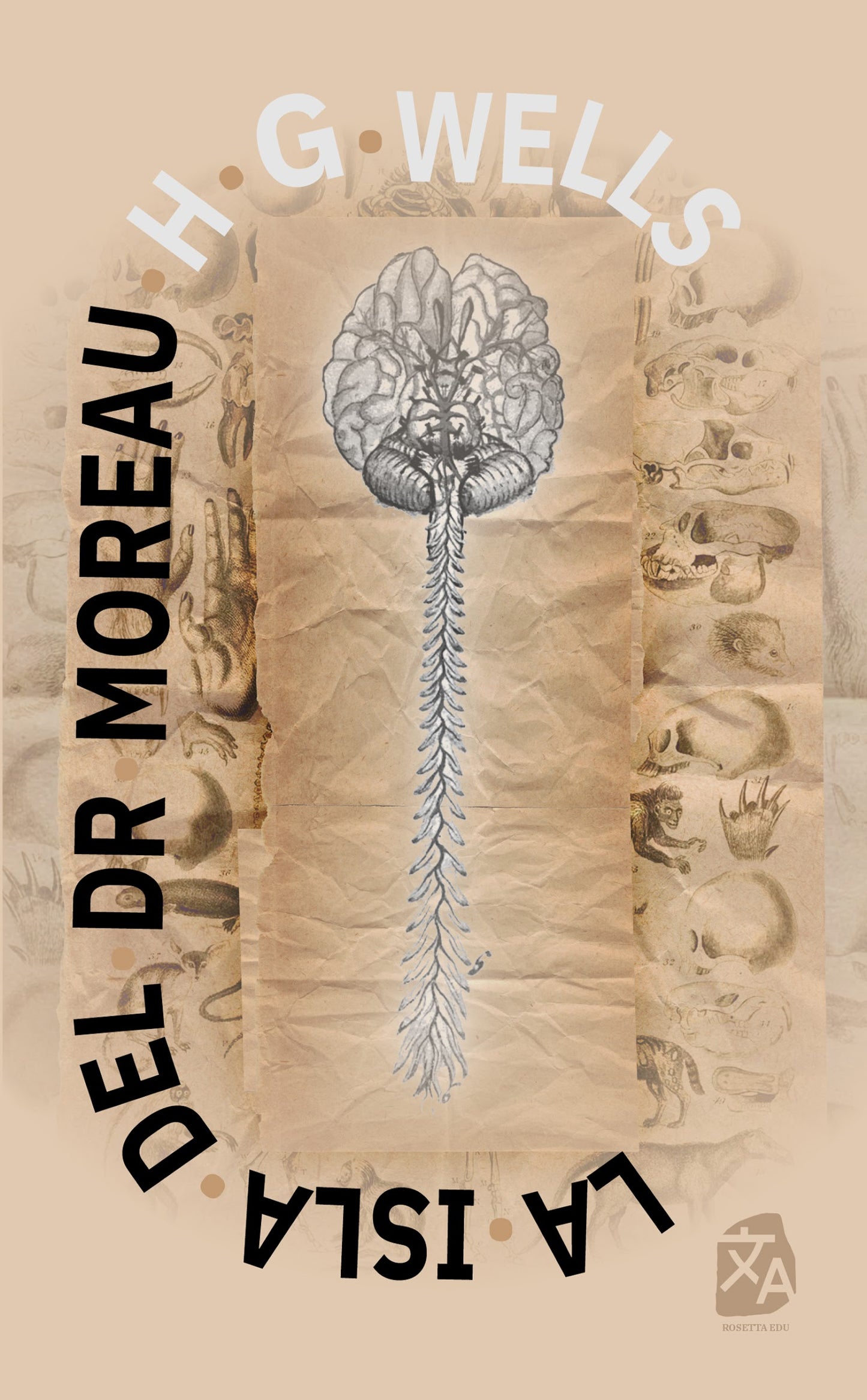 La isla del Dr. Moreau, H. G. Wells - portada