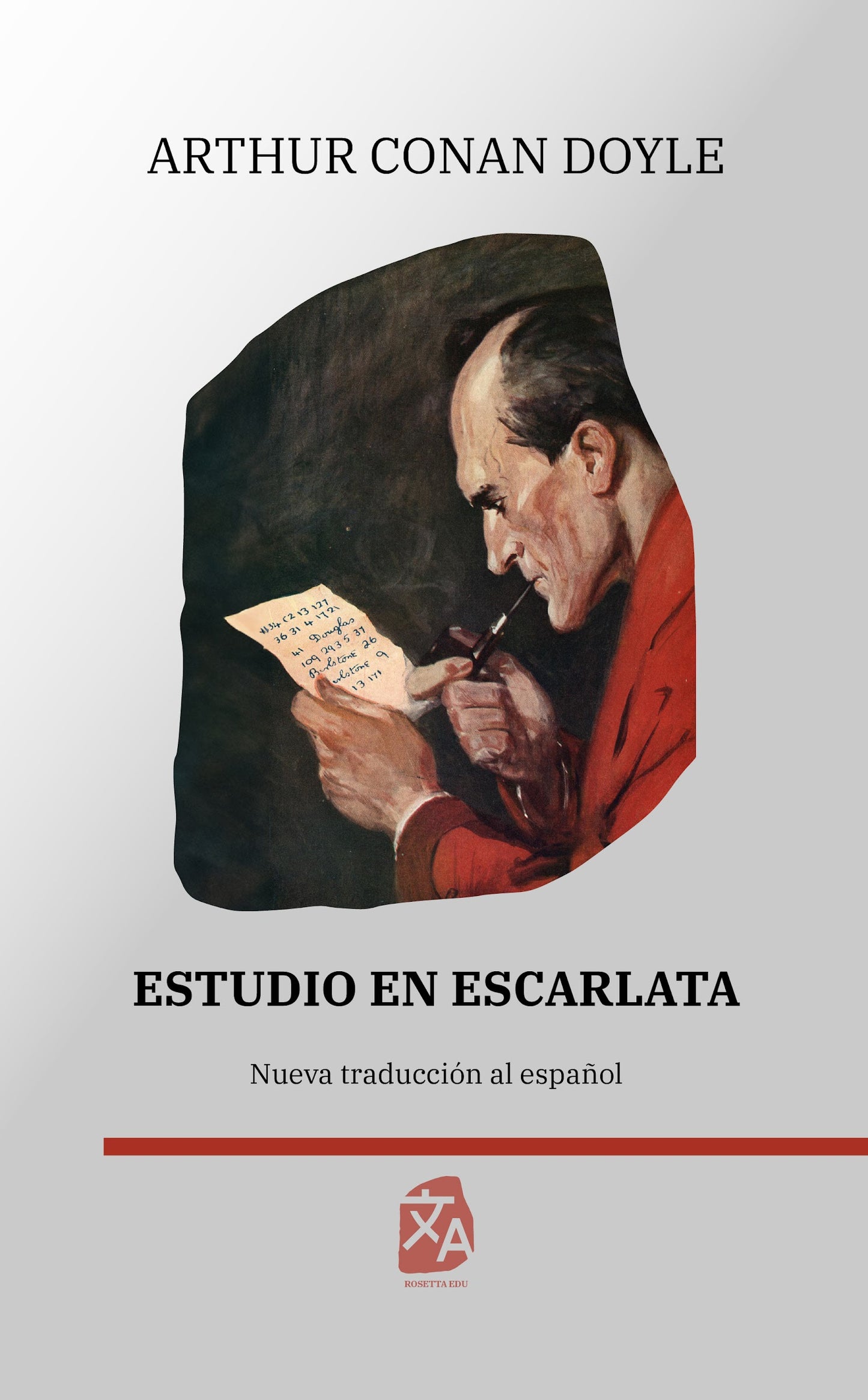 Estudio en escarlata, Arthur Conan Doyle - portada tapa dura