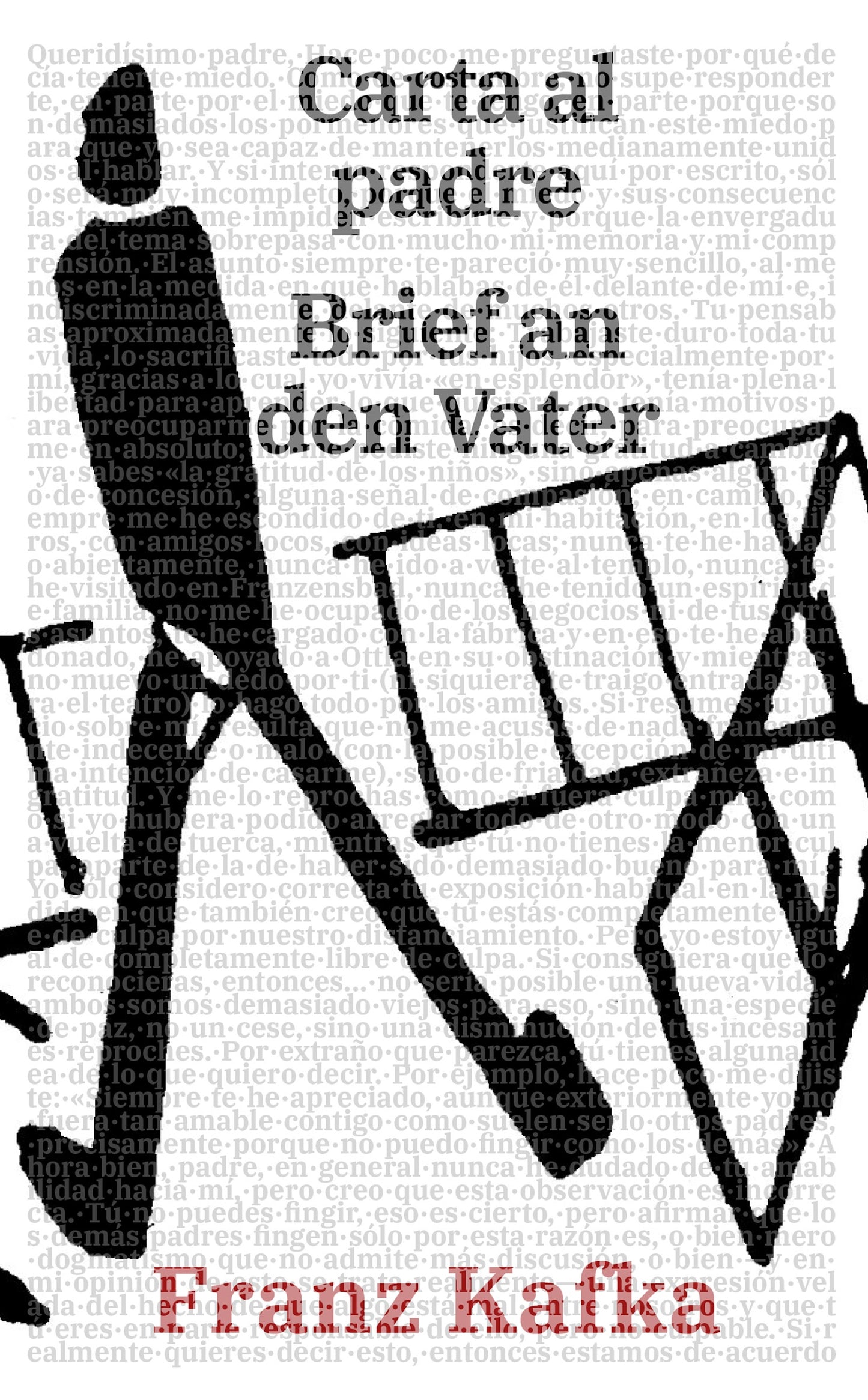 Carta al padre, Franz Kafka - portada edición bilingüe español / alemán