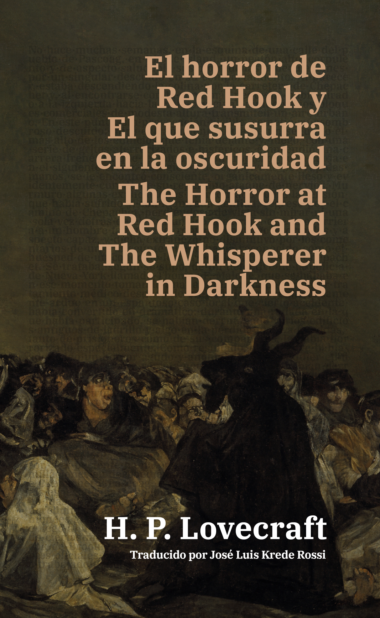 El horror de Red Hook y El que susurra en la oscuridad - The Horror at Red Hook and The Whisperer in Darkness | Libro en tapa dura bilingüe - Español / Inglés
