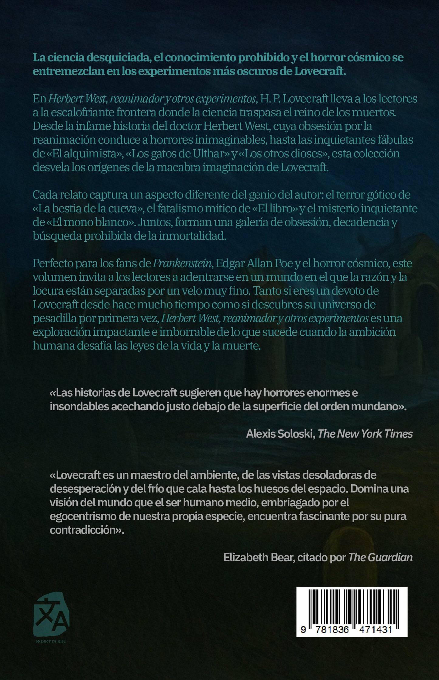 Herbert West, reanimador y otros experimentos | Libro