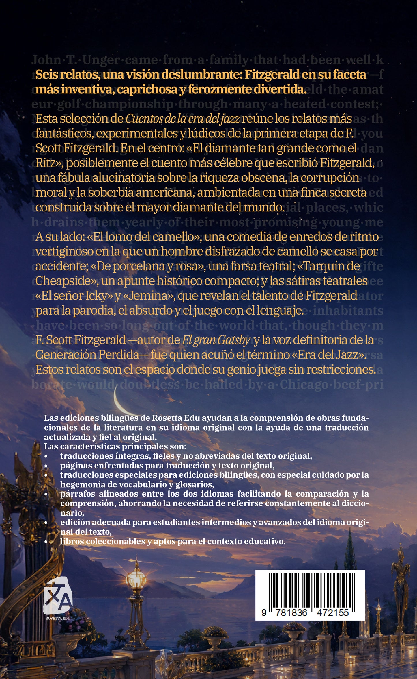 El diamante tan grande como el Ritz y otras historias - The Diamond as Big as the Ritz and Other Stories | Libro en tapa dura bilingüe - Español / Inglés