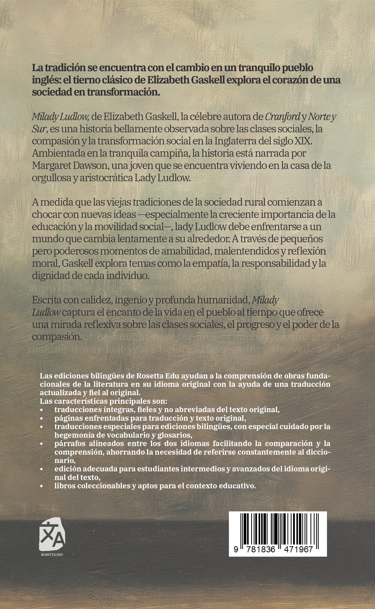 Milady Ludlow - My Lady Ludlow | Libro en tapa dura bilingüe - Español / Inglés