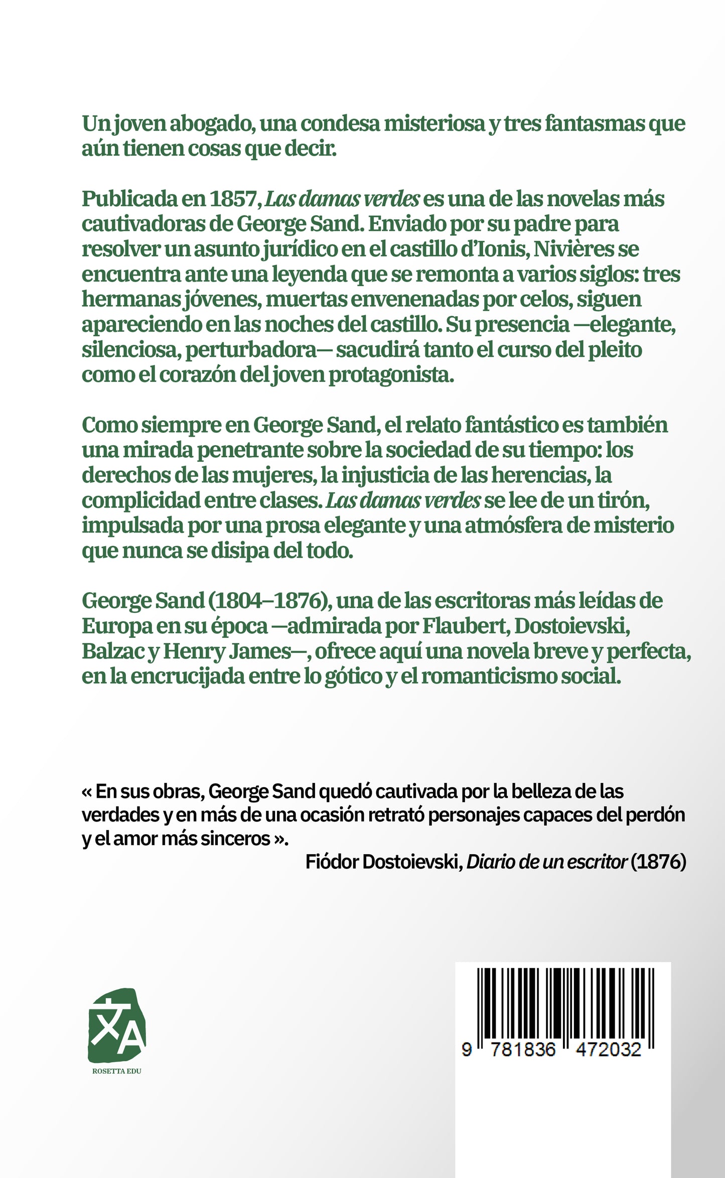 Las damas verdes | Libro en tapa dura