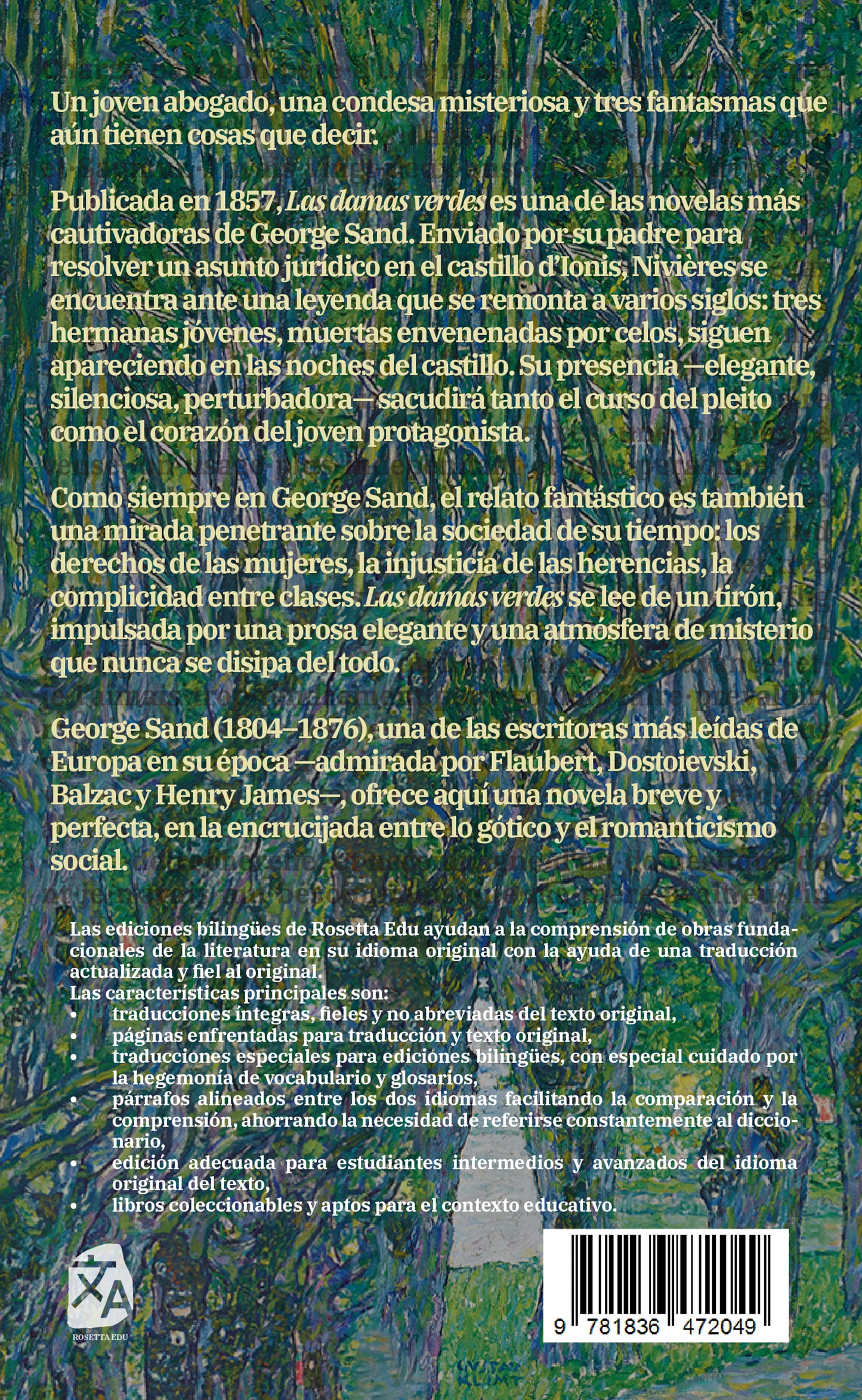 Las damas verdes - Les dames vertes | Libro bilingüe - Español / Francés