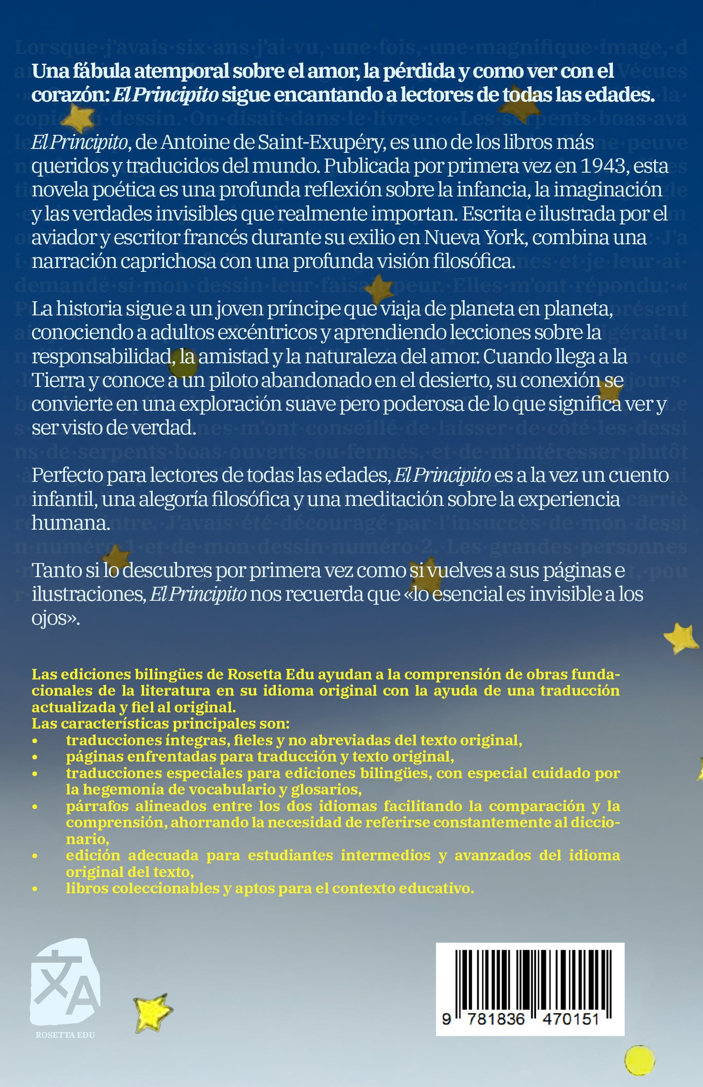 El Principito - Le Petit Prince | Libro bilingüe - Español / Francés