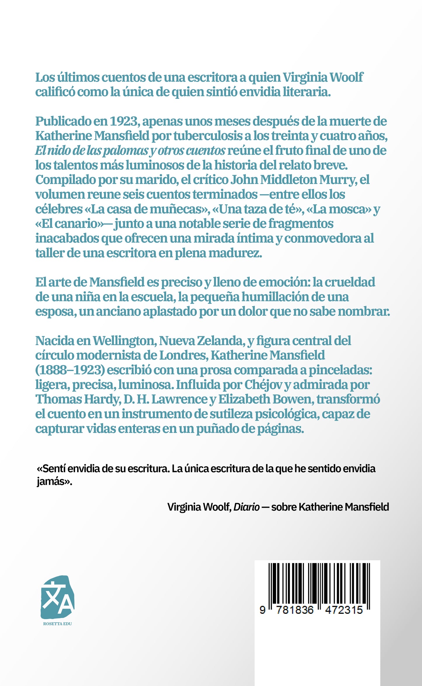 El nido de las palomas y otros cuentos | Libro en tapa dura
