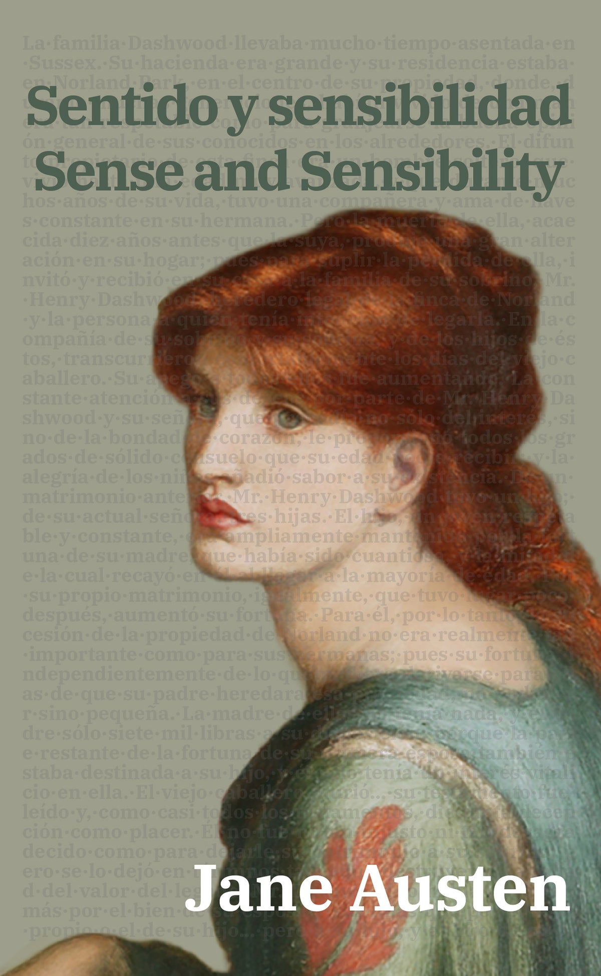 Sentido y sensibilidad - Jane Austen - Portada de la edición bilingüe en tapa blanda - Rosetta Edu